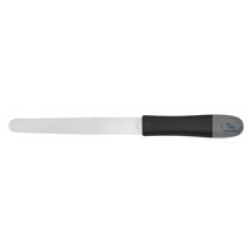 Spatola per farmacia in acciaio inox a lama flessibile manico in plastica lunghezza mm 130 cf.10 pz. - 102421301 
